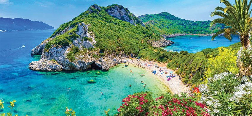 Corf como llegar hoteles y playas Grecia.info