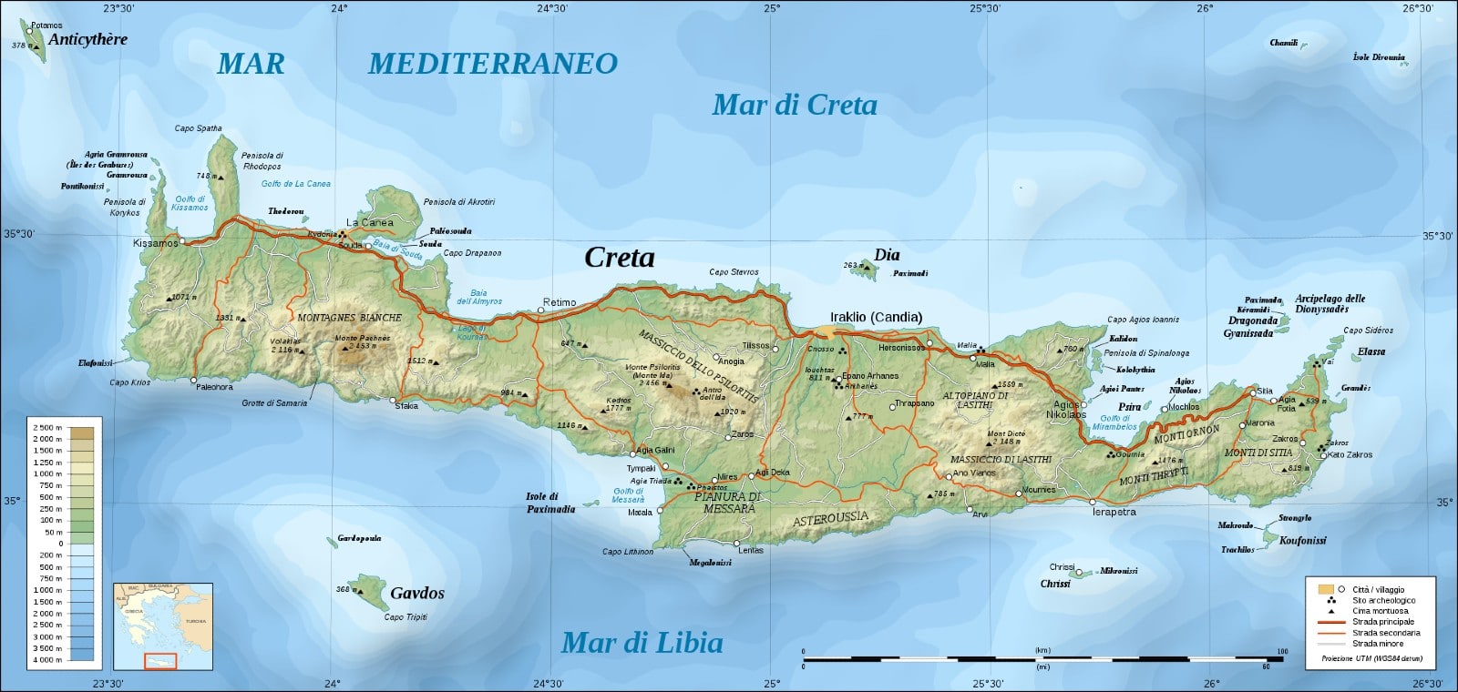 Mappa Creta Cartina Di Creta Creta Mappa Viaggi Images And Photos